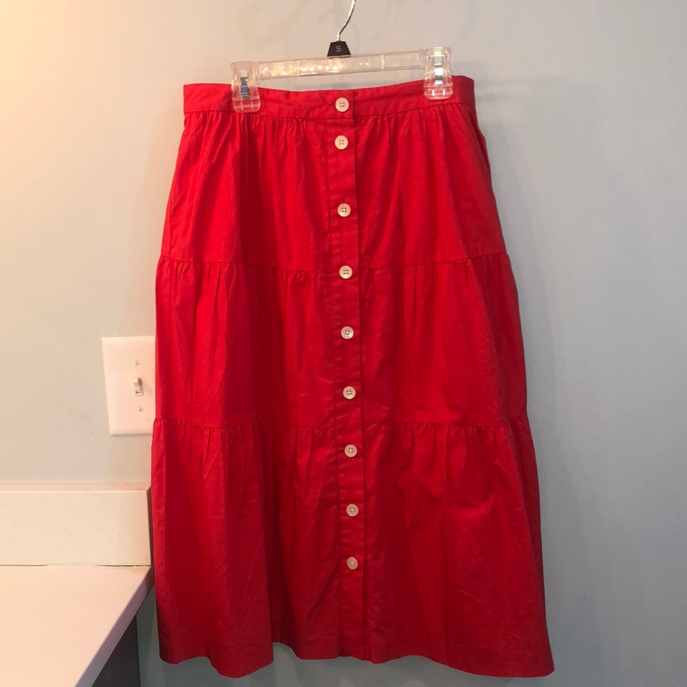 Madewell boho red skirt